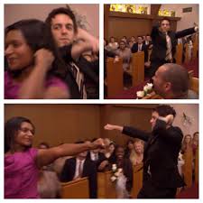 Bj Novak And John Krasinski Friends Can We Just Remember The Time Mindy Kaling And B J Novak Did The Sprinkler At Jim And Pam S Wedding Theoffi The Office Show Jim And Pam Wedding Mindy Kaling
