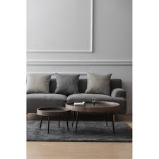 The table will fit under most beds and rolls out easily. Wooden And Metal Trundle Table Altas Modern Round Low Tables