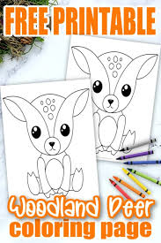 Which will be a perfect. Free Printable Forest Woodland Deer Coloring Page For Kids