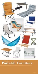 Chairs and table fold for easy storage; The Best Portable Outdoor Furniture Accessories All Under 200 Bobby Berk