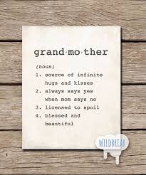 Printable Wall Art Grandmother Dictionary Definition Etsy In 2021 Grandparent Gifts Birthday Gifts For Grandma Diy Mothers Day Gifts