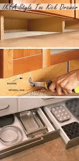 Ikea Style Toe Kick Drawer Storage Genius Storage Ideas For Small Kitchens Click For Tutorial Kuche Kuche Diy Schubladen Und Kuchenmobel