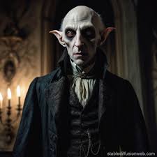 standing in a dimly lit gothic style room their ashen gray skin clings  tightly to sharp bones Prompts