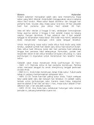 Masa tidak subur setelah haid, berapa hari dan tanda tanda yang terjadi pada tubuh atau perubahan organ tubuh dan penting untuk kb alai atau program hamil. Sistem Kalender Masa Subur