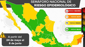 Zona metropolitana del valle de méxico. Mapa Del Semaforo Epidemiologico En Mexico Del 24 De Mayo Al 6 De Junio As Mexico