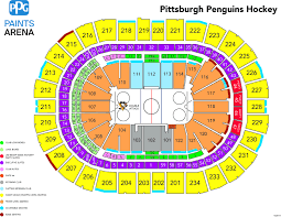 Efficient Ppg Paints Seating Chart Hockey Ppg Paints Seating