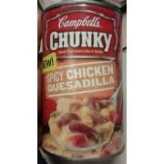 Serve with a tossed green salad and a side of black beans to round out the meal. Campbell S Chunky Spicy Chicken Quesadilla Soup Calories Nutrition Analysis More Fooducate