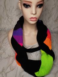 Braided Cowl, Adult Brite Stripes, TIKTOK @homemadebykellym, Cowl, Scarf,  Wrap, Headband, Scarves, LGBT, Cowl