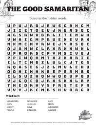 Students read the clue each day and try to narrow down the secret number. The Good Samaritan Bible Word Search Puzzles Sharefaith Kids