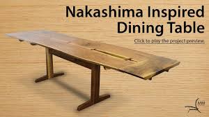 Cluster based round dining table. Nakashima Inspired Dining Table Project Overview Youtube