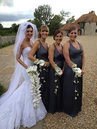 Order freshest flowers for your wedding directly from growers! Bouquets Always Look Best When Carried By The Bride How Stylish Do The Bridesmaids Look With Their W Wedding Bouquets Bride Corsage Wedding Gold Wedding Dress