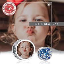 Spersonalizowany urok ze zdjęciem na bransoletce, pasuje do bransoletki  Pandora, indywidualny spersonalizowany urok ze zdjęciem, prezent ze  zdjęciem PC-015