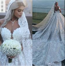 Luxury Crystal Wedding Dresses 2019 Lace Applique Sweetheart Gorgeous Beads Chapel Train Plus Size Bridal Bal Wedding Dresses Wedding Gowns Lace Bridal Dresses