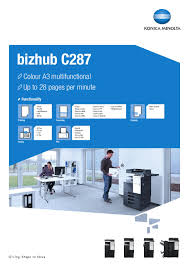 Homesupport & download printer drivers. Bizhub C287 Datasheet By Konica Minolta Business Solutions Europe Gmbh Issuu