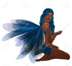 She inhabits the blizzard world, where magic and sorcery is at their peak strength. Blue Fairy With Blue Hair Sitting Holding Flowers In Her Hand Stock Photo Picture And Royalty Free Image Image 5083374