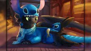 Look here for information to help you choose the best wallpaper for your project. Hd Wallpaper Lilo And Stitch Dragon Toothless How To Train Your Dragon Stitch Wallpaper Flare