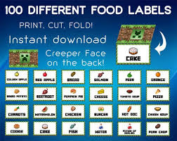 January 30, 2015 january 27, 2020 brandi 14 comments minecraft, minecraft food, minecraft printables this post may contain affiliate links but at no extra costs to you. Minecraft Food Label Food Tent Cards Minecraft Buffet Labels Minecraft Birthday Party Minec Minecraft Food Minecraft Food Labels Minecraft Food Labels Free