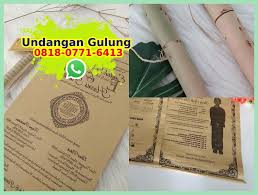 Contoh Undangan Gulung Unik O818 O771 6413 Whatsapp Getting Things Done Work For Hire What Have You Done