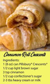 Cinnamon Roll Crescents Recipe Best Taste Of Food Cinnamon Cinnamonrolls Easyrecipe Dessertrecipes Breakfast Brunch Recipes Crescent Recipes Recipes