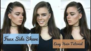 To try these hairstyles and you get the. Faux Side Shave Back To School Cute Girls Hairstyles Hair Tutorial Youtube