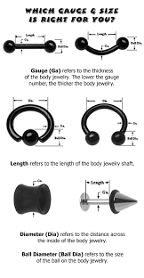 Earring Gauge Actual Size Chart Jewelry Flatheadlake3on3