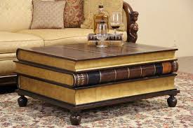 Stack Of Books Coffee Table Book Furniture Home Decor Recycled Books