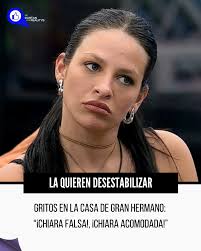 En la madrugada de hoy hubo nuevos gritos en la casa de #GranHermano. 📣  “¡Chiara falsa! ¡Chiara acomodada!” se escuchó en el patio donde estaban  Luca, Lourdes y Martina.