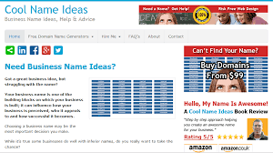 New Cool Name Ideas Homepage Just Launched Generate Free Com Business Blog And Product Names Http Domain Name Generator Cool Names Great Business Ideas