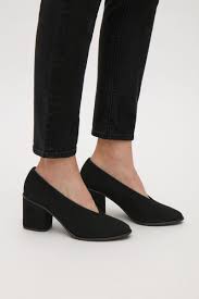 Cos Image 2 Of Chunky Heel Suede Pumps In Black Chunky Heels Pumps Black Pumps Heels Chunky Heel Pumps