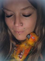 My cormorant, he fell out of the nest as a chick & I rescued him & raised  him.. I had him for 5 months & he was the most beautiful thing I've