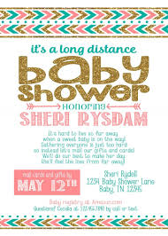 A Baby Is On The Way Across The Miles This Arrow And Glitter Long Distan Long Distance Baby Shower Invitations Adventure Baby Shower Long Distance Baby Shower