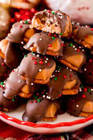 Kraft caramel recipes turtles.i've wanted to make turtle clusters because the flavors of chewy homemade caramel, crisp pecans and heavenly chocolate all combined into one blissful candy is just a bite of see you tomorrow for a chocolate free. Caramel Pretzel Turtles Candy Food Folks And Fun