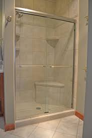 Basco Frameless Sliding Shower Doors On A Tiled Opening Shower Doors Sliding Shower Door Glass Door