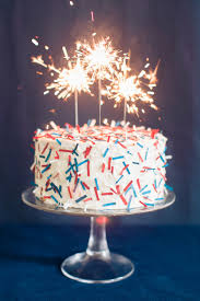 Unique Birthday Modern Birthday Cake Candles Sparklers Diy 4th Of July Confetti Cake In 2020 Fourth Of July Cakes 4th Of July Cake Confetti Cake
