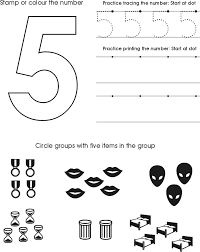 Number Five Worksheet Free Preschool Printable Numbers Preschool Preschool Number Worksheets Preschool Worksheets
