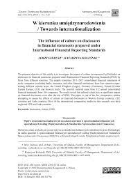 Lack ý nghĩa, định nghĩa, lack là gì: Pdf The Influence Of Culture On Disclosures In Financial Statements Prepared Under International Financial Reporting Standards