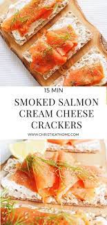 Smoked Salmon Cream Cheese Crackers Christie At Home Recipe Salmon Cream Cheese Smoked Salmon Cream Cheese Appetizer Recipes