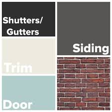 The company primarily engages in the manufacture, distribution, and sale of paints, coatings, floorcoverings, and related products to professional, industrial, commercial. Sw Porpoise Siding Sw Alabaster Trim Sw Tricorn Black Shutters Gutters Sw Wate House Exterior Color Schemes Brick House Exterior Colors House Paint Exterior