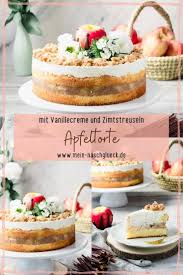 Apfeltorte Mit Vanillecreme Und Zimtstreuseln Mein Naschgluck Rezept Apfeltorte Kuchen Und Torten Rezepte Kuchen Und Torten