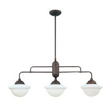 Shop Millennium Lighting Neo Industrial 3 Light Rubbed Bronze Kitchen Island Light With Shade At Craftsman Lighting Kitchen Island Lighting Millennium Lighting