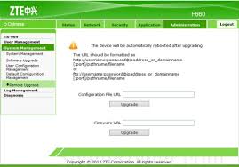 The default password is admin. Zte F660 Screenshot Remoteupgrade