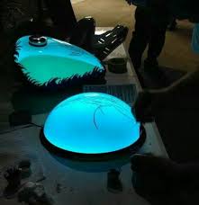 Darkside Scientific S Lumilor Paint Paint That Lights Up So You Can Be Seen At Night Custom Paint Motorcycle Car Paint Jobs Motorcycle Painting