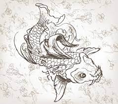 Vector Hand Drawn Koi Fish Japanese Illustration Royalty-Free Stock Image -  Storyblocks