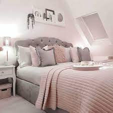 Monochrome bedroom makeover with touches of gold and pale pink. Pink Gray And White Bedroom Ideas 2021 Hackrea
