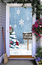 Merry Christmas Front Door Mural Holiday Outdoor Decor Etsy Christmas Front Doors Outdoor Holiday Decor Door Murals