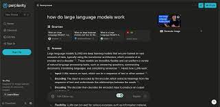 Screenshot of Perplexity AI