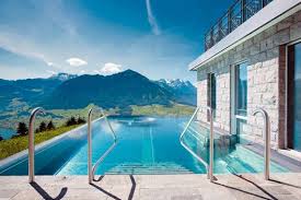 Edelstahl Glanzende Zugabe Fur Den Pool Schwimmbad De Aussenpool Spa Hotel Schweiz Hotels