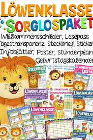 Materialpaket Sorglospaket Lowenklasse Unterrichtsmaterial In Den Fachern Deutsch Fachubergreifendes In 2020 Unterrichtsmaterial Unterrichtsmaterial Grundschule Schulbeginn