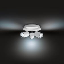philips hue adore badkamer opbouwspot white ambiance 3 spots wit rond incl dim switch plafondlamp badkamerlamp verlichting