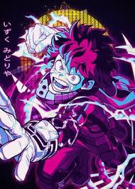 Midoriya Metal Poster Print Introv Art Displate In 2021 Hero Poster Cool Anime Wallpapers Hero Wallpaper